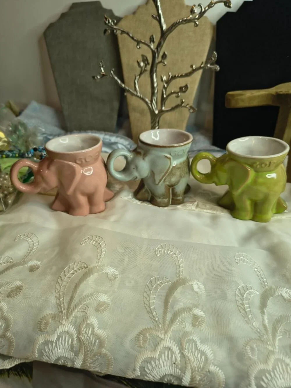 Francoma Set of 3 Republican Elephant Coffee Mugs 1977, 1978, 1981